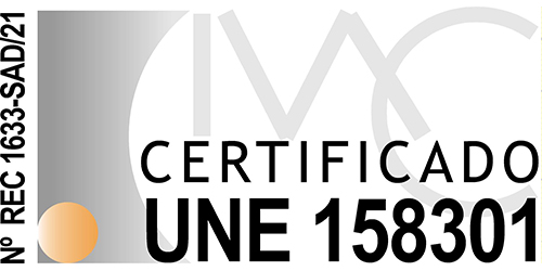 logo UNE 158301-2015